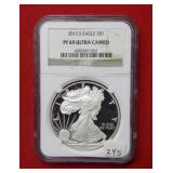 2012 S Silver Eagle NGC PF69 Ultra Cameo