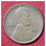 1911 S Lincoln Wheat Cent
