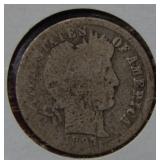 1897 O Barber Silver Dime
