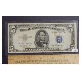 1953 A $5 Silver Certificate Note