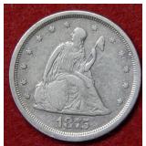 1875 S Seated Liberty Twenty Cent Piece