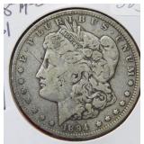 1894 O Morgan Silver Dollar Coin