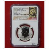 2014 W Silver Kennedy Half NGC PF69 - High Relief