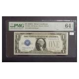 1928 A $1 Silver Certificate FR#1601 PMG 64
