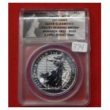 2022 Britannia Silver Coin ANACS MS70
