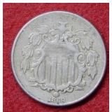 1869 Shield Nickel