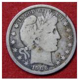 1906 O Barber Silver Half Dollar Coin