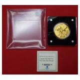 1/200oz .999 Gold Wild West Medal - Bill Hickok