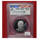 2016 Cook Islands Black Proof Platinum PCGS PR70DC