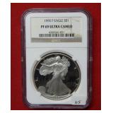 1995 Silver Eagle NGC PF69 Ultra Cameo