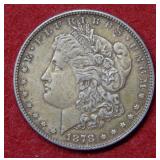 1878 7/8 Tail Feathers Morgan Silver Dollar Coin