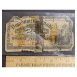 1900 25 Cent Fractional Bank Note - Canada