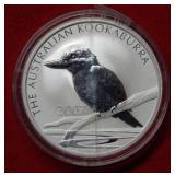 2007 Australia 1oz .999 Kookaburra Coin