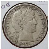 1907 Barber Silver Half Dollar Coin