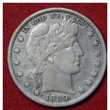 1899 Barber Silver Half