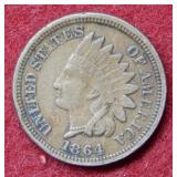1864 Indian Head Cent - Copper Nickel