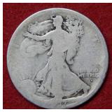 1917 D OBV Walking Liberty Silver Half