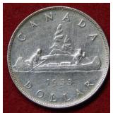 1953 Canada Silver Dollar