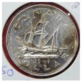 1949 Canada Silver Dollar - Ship
