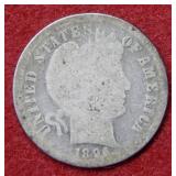 1898 O Barber Silver Dime