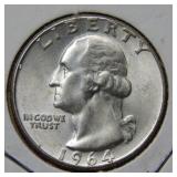 1964 D Washington Silver Quarter