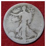 1921 Walking Liberty Silver Half Dollar Coin