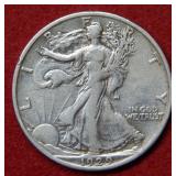 1929 S Walking Liberty Silver Half Dollar Coin