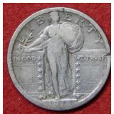 1918 S Standing Liberty Silver Quarter
