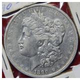 1890 O Morgan Silver Dollar