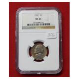 1947 Jefferson Nickel NGC MS65