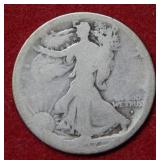 1917 D OBV Walking Liberty Silver Half