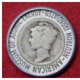 1918 Mercury Dime - Neutron Radiated Atomic Energy