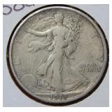 1918 Walking Liberty Silver Half Dollar