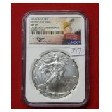 2016 Silver Eagle 1oz NGC MS70