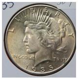 1935 Peace Silver Dollar