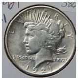 1921 Peace Silver Dollar