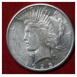 1925 S Peace Silver Dollar