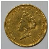 1854 Type II $1 Princess Head Gold Coin