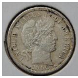 1900 O Barber Silver Dime