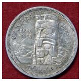 1958 Canada Silver Dollar - Totem