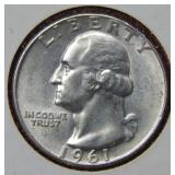 1961 Washington Silver Quarter