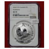 2024 Australia Silver 1oz Kookaburra NGC MS70
