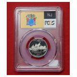 1999 S New Jersey Silver Quarter PCGS PR69 DCAM