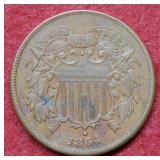 1864 Two Cent Piece
