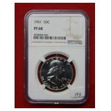 1961 Franklin Silver Half Dollar NGC PF68