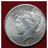 1927 Peace Silver Dollar