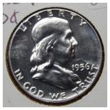 1956 Proof Franklin Silver Half Dollar Coin