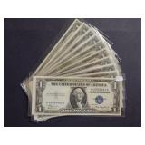 (10) $1 Crisp Silver Certificates