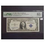 1935 $1 Silver Certificate PMG 65