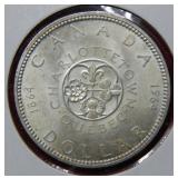 1964 Canada Silver Dollar
